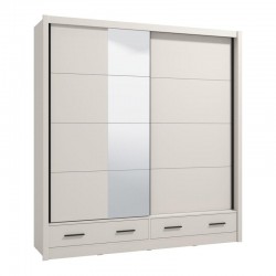 ΝΤΟΥΛΑΠΑ ΜΕ ΚΑΘΡΕΦΤΗ ALBI PLUS 205 2F OG CASHMERE ΧΡΩΜΑ 205x60x216εκ