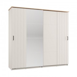 ΝΤΟΥΛΑΠΑ ΜΕ ΚΑΘΡΕΦΤΗ LAMBETH 220 OG h205 CASHMERE-ARTISAN OAK ΧΡΩΜΑ 220x62x205εκ
