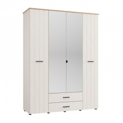 ΝΤΟΥΛΑΠΑ ΜΕ ΚΑΘΡΕΦΤΗ LAMBETH 4K2F2O h207 CASHMERE-ARTISAN OAK ΧΡΩΜΑ 158x54x208εκ