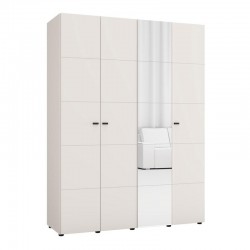 ΝΤΟΥΛΑΠΑ ΜΕ ΚΑΘΡΕΦΤΗ SALAMIS 4K1O h207 CASHMERE ΧΡΩΜΑ 155x52x208εκ