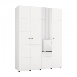 ΝΤΟΥΛΑΠΑ ΜΕ ΚΑΘΡΕΦΤΗ SALAMIS 4K1O h207 ΛΕΥΚΟ ΧΡΩΜΑ 155x52x208εκ