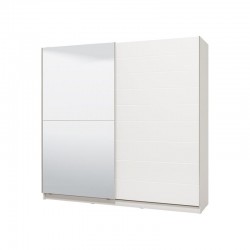 ΝΤΟΥΛΑΠΑ MONDEGO 220 OG ΜΕ ΚΑΘΡΕΦΤΗ ΛΕΥΚΗ-ΛΕΥΚΗ ΛΑΚΑ 217x62.5x210εκ