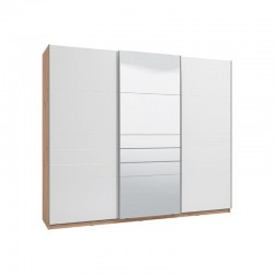 ΝΤΟΥΛΑΠΑ MONDEGO 270 POG ΜΕ ΚΑΘΡΕΦΤΗ ARTISAN-ΛΕΥΚΗ ΛΑΚΑ 262.5x62.5x224εκ