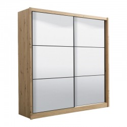 ΝΤΟΥΛΑΠΑ NAVARA ME ΚΑΘΡΕΦΤΗ 215 2 OG ARTISAN OAK 213x60x215,5εκ