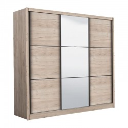 ΝΤΟΥΛΑΠΑ NAVARA ΜΕ ΚΑΘΡΕΦΤΗ 245 OG GREY OAK 242x60x215,5εκ