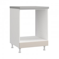 ΝΤΟΥΛΑΠΙ ΚΟΥΖΙΝΑΣ DRINA D60 UR ΛΕΥΚΟ-SAND HIGH GLOSS ΧΡΩΜΑ 60x55x82εκ