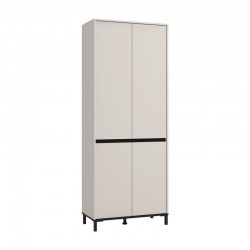 ΠΑΠΟΥΤΣΟΘΗΚΗ FLANNAN 2K4V CASHMERE/ΜΑΥΡΟ MATT ΧΡΩΜΑ 80x40x205εκ