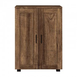 ΠΑΠΟΥΤΣΟΘΗΚΗ Fylliana "Cubo" ΜΕ 4 ΡΑΦΙΑ ΧΡΩΜΑ BROWN OAK 60x33x84εκ