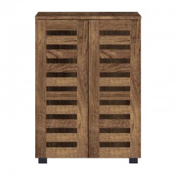 ΠΑΠΟΥΤΣΟΘΗΚΗ Fylliana "Vento" ΜΕ 4 ΡΑΦΙΑ ΧΡΩΜΑ BROWN OAK 60x33x87εκ