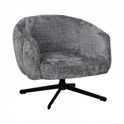 ΠΕΡΙΣΤΡΕΦΟΜΕΝΗ ΠΟΛΥΘΡΟΝΑ Fylliana Malena ΑΝΟΙΧΤΟ ΓΚΡΙ ΥΦΑΣΜΑ 73x84x68εκ