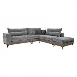 ΠΟΛΥΜΟΡΦΙΚΟΣ ΚΑΝΑΠΕΣ Fylliana Bellagio ΓΚΡΙ ΜΕ ΣΚΟΥΡΟ ΓΚΡΙ ΜΑΞΙΛΑΡΙΑ 300x300xεκ