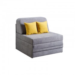 ΠΟΛΥΘΡΟΝΑ-ΚΡΕΒΑΤΙ FANTASTICO PLUS ΓΚΡΙ ΜΕ ΚΙΤΡΙΝΑ ΜΑΞΙΛΑΡΙΑ 92x97x85εκ