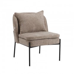 ΠΟΛΥΘΡΟΝΑ Fylliana FL3059 ΚΑΦΕ ΥΦΑΣΜΑ ΜΕ ΜΕΤΑΛΛΙΚΑ ΠΟΔΙΑ 67x75x81εκ