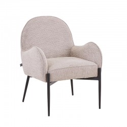 ΠΟΛΥΘΡΟΝΑ Fylliana FL65 ΜΠΕΖ ΥΦΑΣΜΑ ΜΕ ΜΕΤΑΛΛΙΚΟ ΣΚΕΛΕΤΟ 69x67x84εκ