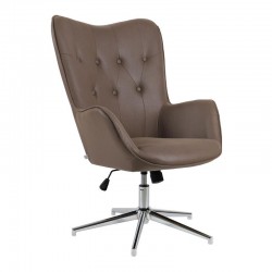 ΠΟΛΥΘΡΟΝΑ Fylliana ΜΕ ΥΦΑΣΜΑ ΜΥ-9007 ΚΑΦΕ ΧΡΩΜΑ 68x73x98.5/105.5εκ