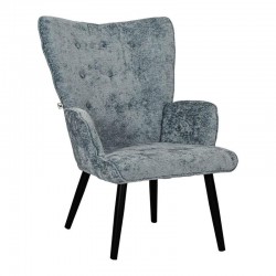 ΠΟΛΥΘΡΟΝΑ Fylliana "Meliora" ΜΕ ΜΕΤΑΛΛΙΚΑ ΠΟΔΙΑ ΜΠΕΛ-RAF-ΜΑΥΡΟ ΧΡΩΜΑ 67x74x97εκ