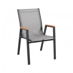 ΠΟΛΥΘΡΟΝΑ ΚΗΠΟΥ Fylliana FL5050 ΧΡΩΜΑ ΓΚΡΙ ΜΕ ΚΑΦΕ-ΛΕΥΚΟ TEXTILENE 61x56x90εκ s.of