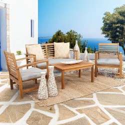 ΣΕΤ ΚΗΠΟΥ 4 ΤΕΜ ΞΥΛΟ ΑΚΑΚΙΑΣ Fylliana FL942 ΚΑΡΥΔΙ ΣΚΕΛΕΤΟΣ 122x62x84εκ