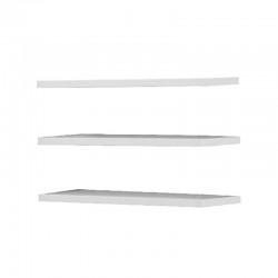 ΣΕΤ ΡΑΦΙΑ Pg3 - w220 ΛΕΥΚΟ ΧΡΩΜΑ 107x45x1,6εκ