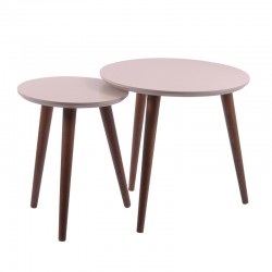 ΣΕΤ ΖΙΓΚΟΝ Fylliana 2 ΤΕΜΑΧΙΩΝ Atria MACCHIATO ΜΕ Walnut ΠΟΔΙΑ