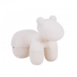 ΣΚΑΜΠΟ-ΠΟΥΦ Fylliana Teddy ΛΕΥΚΟ ΧΡΩΜΑ 55x110x83εκ