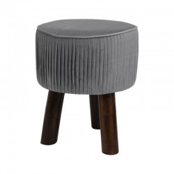 ΔΙΑΚΟΣΜΗΤΙΚΟ ΥΦΑΣΜΑΤΙΝΟ ΣΚΑΜΠΟ Fylliana SV4/3RA ΓΚΡΙ 28*28*34εκ sls