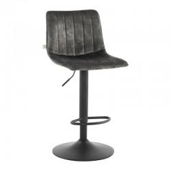 ΣΚΑΜΠΟ ΜΠΑΡ Fylliana FL1020 ΛΑΔΙ ΥΦΑΣΜΑ ΜΕ ΑΝΘΡΑΚΙ - ΜΑΥΡΟ ΜΕΤΑΛΛΙΚΟ ΣΚΕΛΕΤΟ 43x48x112εκ