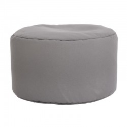 ΣΤΡΟΓΓΥΛΟ ΠΟΥΦ-ΣΚΑΜΠΟ Fylliana Cube ΓΚΡΙ ΧΡΩΜΑ 60x40εκ