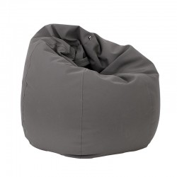 ΣΤΡΟΓΓΥΛΟ ΠΟΥΦ-ΣΚΑΜΠΟ Fylliana Lazy ΓΚΡΙ ΧΡΩΜΑ 110x90εκ