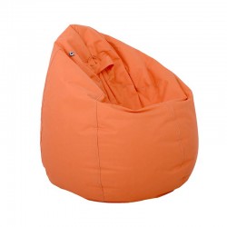 ΣΤΡΟΓΓΥΛΟ ΠΟΥΦ-ΣΚΑΜΠΟ Fylliana Lazy ΠΟΡΤΟΚΑΛΙ ΧΡΩΜΑ 110x90εκ