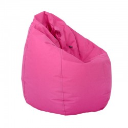 ΣΤΡΟΓΓΥΛΟ ΠΟΥΦ-ΣΚΑΜΠΟ Fylliana Lazy ΡΟΖ ΧΡΩΜΑ 110x90εκ