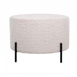 ΣΤΡΟΓΓΥΛΟ ΣΚΑΜΠΟ Fylliana Kristal ΚΡΕΜ ΧΡΩΜΑ 60x40εκ