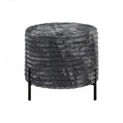 ΣΤΡΟΓΓΥΛΟ ΣΚΑΜΠΟ Fylliana New "Lux" ΓΚΡΙ ΧΡΩΜΑ 46x46x43εκ