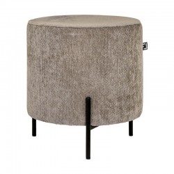 ΣΤΡΟΓΓΥΛΟ ΣΚΑΜΠΟ Fylliana New Lux ΚΑΦΕ ΧΡΩΜΑ 33x33x38εκ