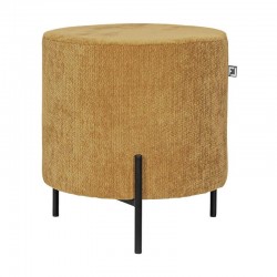 ΣΤΡΟΓΓΥΛΟ ΣΚΑΜΠΟ Fylliana New Lux ΜΟΥΣΤΑΡΔΙ ΧΡΩΜΑ 33x33x38εκ