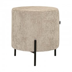 ΣΤΡΟΓΓΥΛΟ ΣΚΑΜΠΟ Fylliana New Lux ΜΠΕΖ ΧΡΩΜΑ 33x33x38εκ