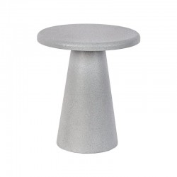 ΣΤΡΟΓΓΥΛΟ ΤΡΑΠΕΖΑΚΙ ΣΑΛΟΝΙΟΥ Fylliana FL2493 ΓΚΡΙ ΧΡΩΜΑ 34x41εκ