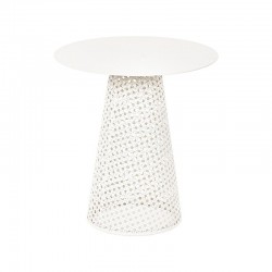 ΣΤΡΟΓΓΥΛΟ ΤΡΑΠΕΖΑΚΙ ΣΑΛΟΝΙΟΥ Fylliana FL2902 ΜΠΕΖ ΧΡΩΜΑ 35x38εκ