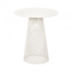 ΣΤΡΟΓΓΥΛΟ ΤΡΑΠΕΖΑΚΙ ΣΑΛΟΝΙΟΥ Fylliana FL2902 ΜΠΕΖ ΧΡΩΜΑ 40x46εκ