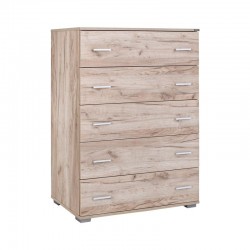 ΣΥΡΤΑΡΙΕΡΑ Fylliana Imperium 5F GREY OAK ΧΡΩΜΑ 90x44x127εκ