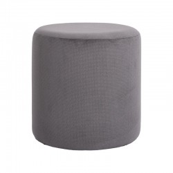 ΤΑΜΠΟΥΡΕ-ΣΚΑΜΠΟ ΣΤΡΟΓΓΥΛΟ Fylliana Circlo ΓΚΡΙ ΧΡΩΜΑ 34x35εκ