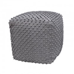 ΤΕΤΡΑΓΩΝΟ ΠΟΥΦ Fylliana FL481 ΓΚΡΙ ΧΡΩΜΑ 45x45x45εκ