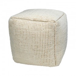 ΤΕΤΡΑΓΩΝΟ ΠΟΥΦ Fylliana FL822 IVORY ΧΡΩΜΑ 45x45x45εκ