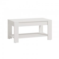 ΤΡΑΠΕΖΑΚΙ ΣΑΛΟΝΙΟΥ CLENT ΛΕΥΚΟ ΧΡΩΜΑ 90x50x45εκ