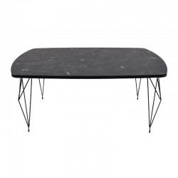 ΤΡΑΠΕΖΑΚΙ ΣΑΛΟΝΙΟΥ Diamond BLACK MARBLE 100x66x42εκ