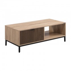 ΤΡΑΠΕΖΑΚΙ ΣΑΛΟΝΙΟΥ Fylliana Rythmos SONOMA-WALLNUT ΧΡΩΜΑ 110x50x40εκ