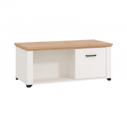 ΤΡΑΠΕΖΑΚΙ ΣΑΛΟΝΙΟΥ VALENCIA ΛΕΥΚΟ-ARTISAN OAΚ-ΛΕΥΚΟ ΜΑΤ 115x55x47,5εκ