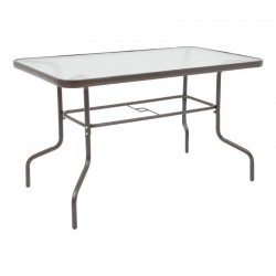 ΤΡΑΠΕΖΙ ΚΗΠΟΥ Fylliana 030 ΚΑΦΕ ΧΡΩΜΑ 140x80x70εκ grd