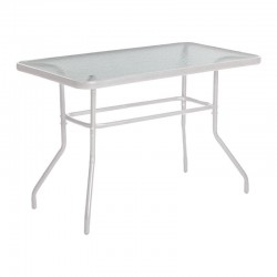 ΤΡΑΠΕΖΙ ΚΗΠΟΥ Fylliana 030 ΛΕΥΚΟ ΧΡΩΜΑ 140x80x70εκ grd