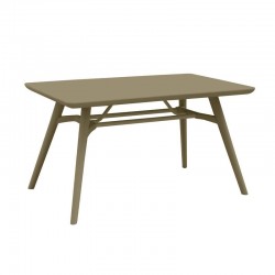 ΤΡΑΠΕΖΙ ΚΗΠΟΥ ΜΕ ABS ΕΠΙΦΑΝΕΙΑ FYLLIANA FL8863 CAPPUCCINO ΧΡΩΜΑ 135x79x75εκ